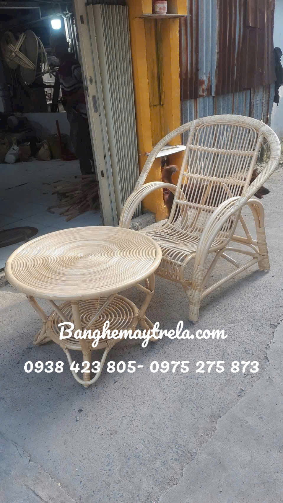 Bộ bàn trà mây phòng ngủ